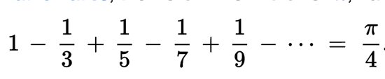 pi formula